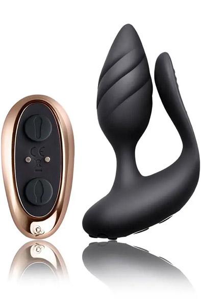 Rocks Off Cocktail Remote Control Plug Black Parvibrator