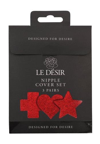 Le Désir Nipple Cover Set, Red