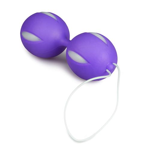 Wiggle Duo Kegel Ball - Purple/White