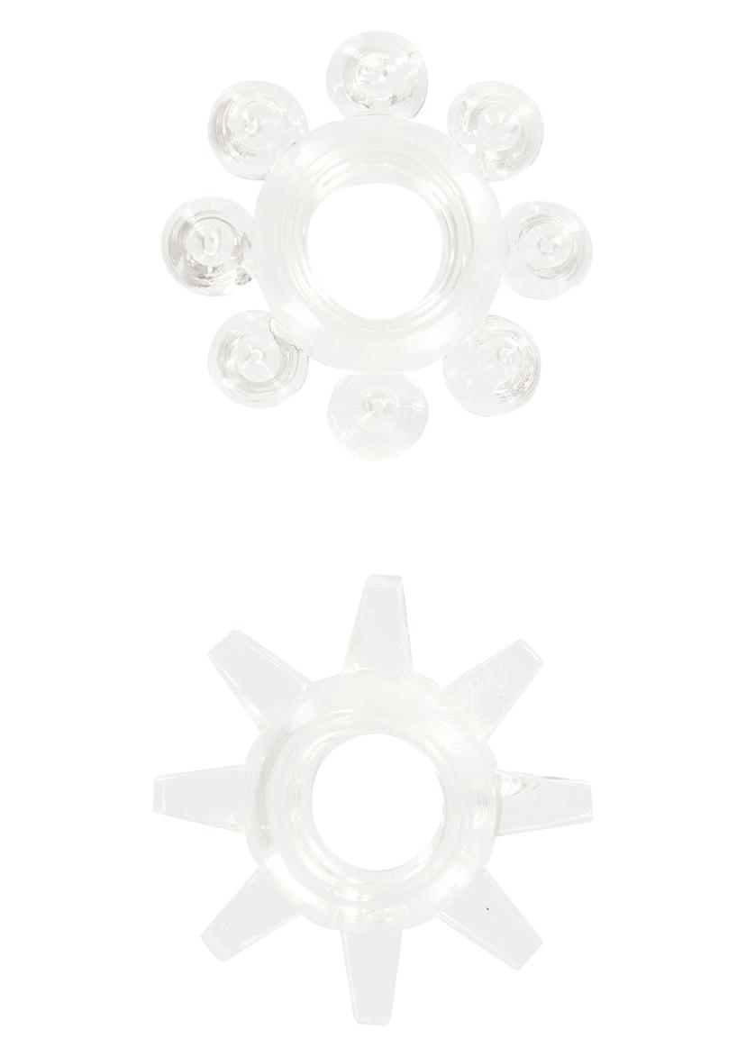 POWER STRETCHY RINGS CLEAR 2PCS