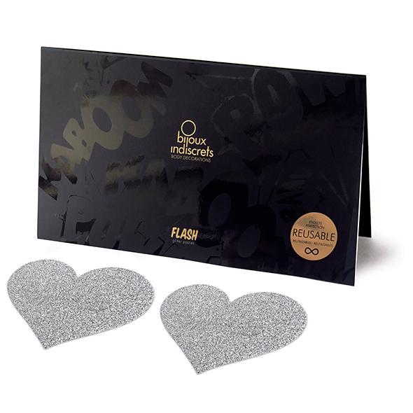 Flash heart silver