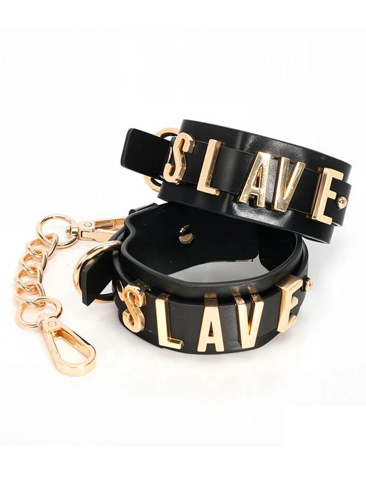 Slave Handcuff With Golden Chain