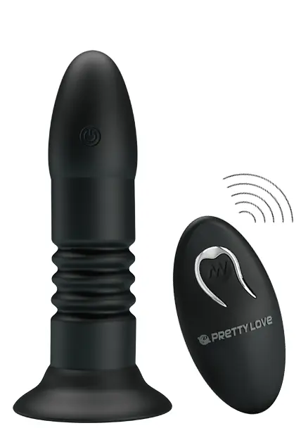 Anal Plug With 4 Vibration & 4 Thrusting Modes
