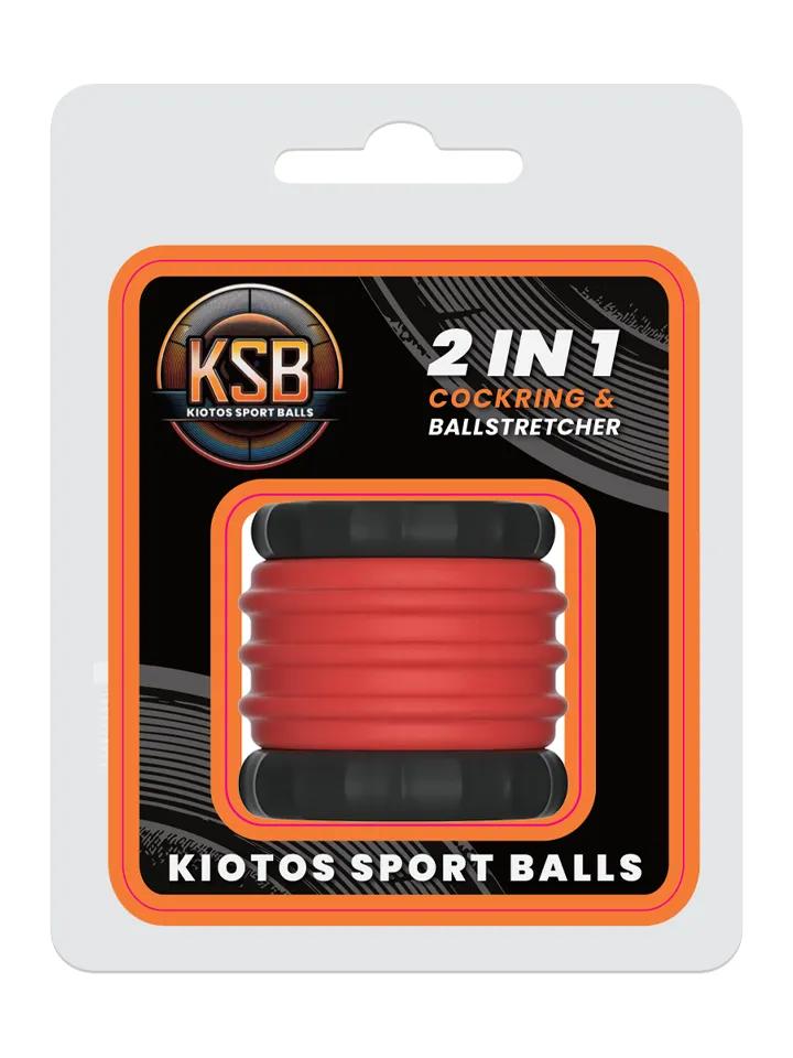 KSB 2in1 Silicone Cockring & Stretcher Red