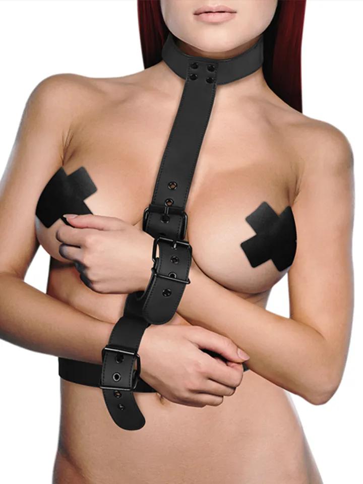 Collar & Wrist Cuffs Body Restraint Set