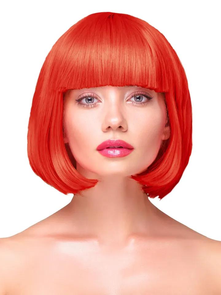 Party Wig Short Straight Red Hair