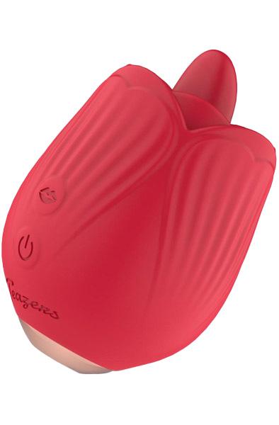 Rose Vibrator Licking & Vibrating