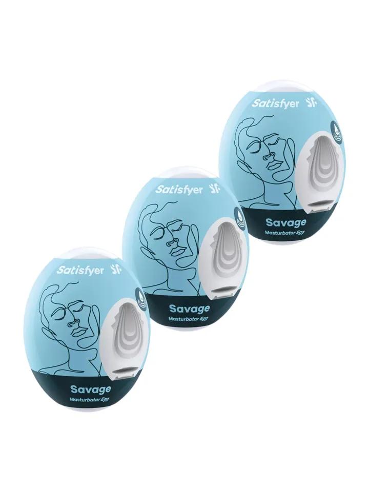 Satisfyer Masturbator Egg Savage 3-pack