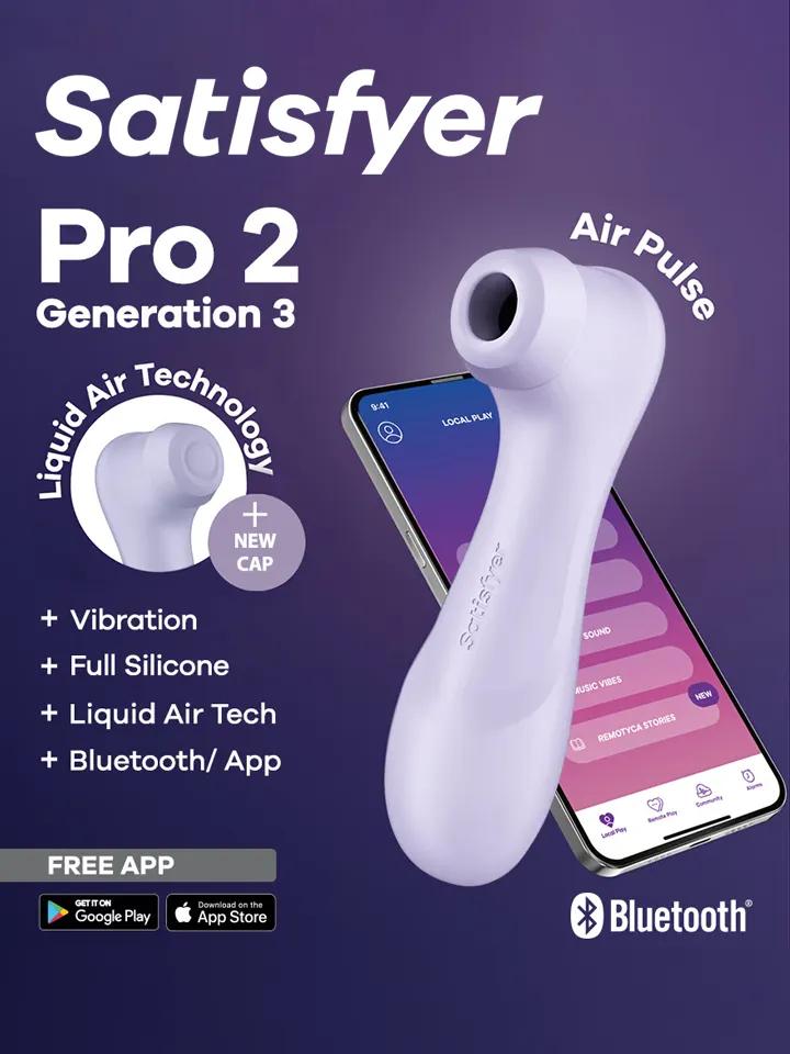 Satisfyer Pro 2 Gen. 3 With Liquid Air & Bluetooth App Purple