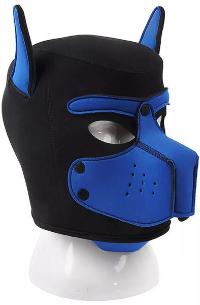 Neoprene Dog On Mask Black-Blue