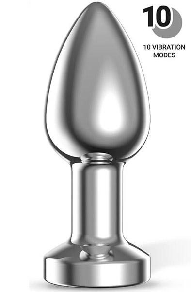 Dimpor Vibrating Chrome Anal Plug Small
