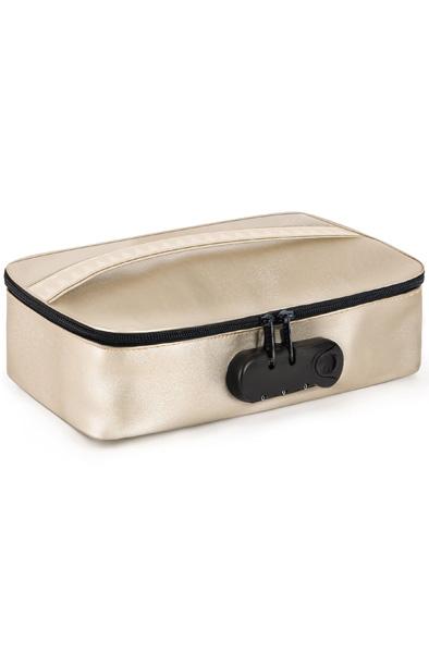 Lockable Discreet Box Luxury Gold