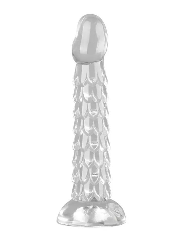 Scales Mush Transparent Dildo 23 cm